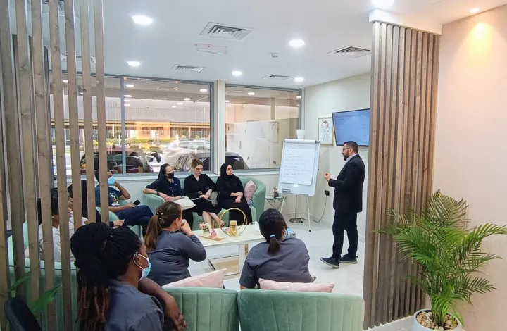 Healthcare teams gathered for training