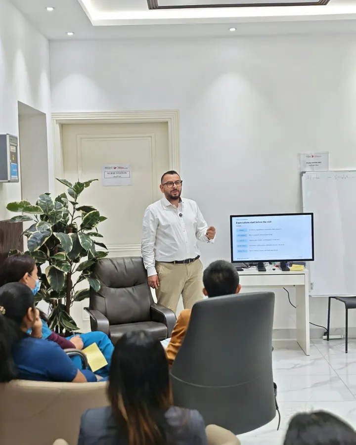An interactive team training session
