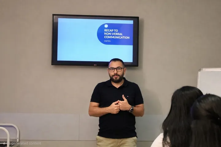 A moment from the presentation